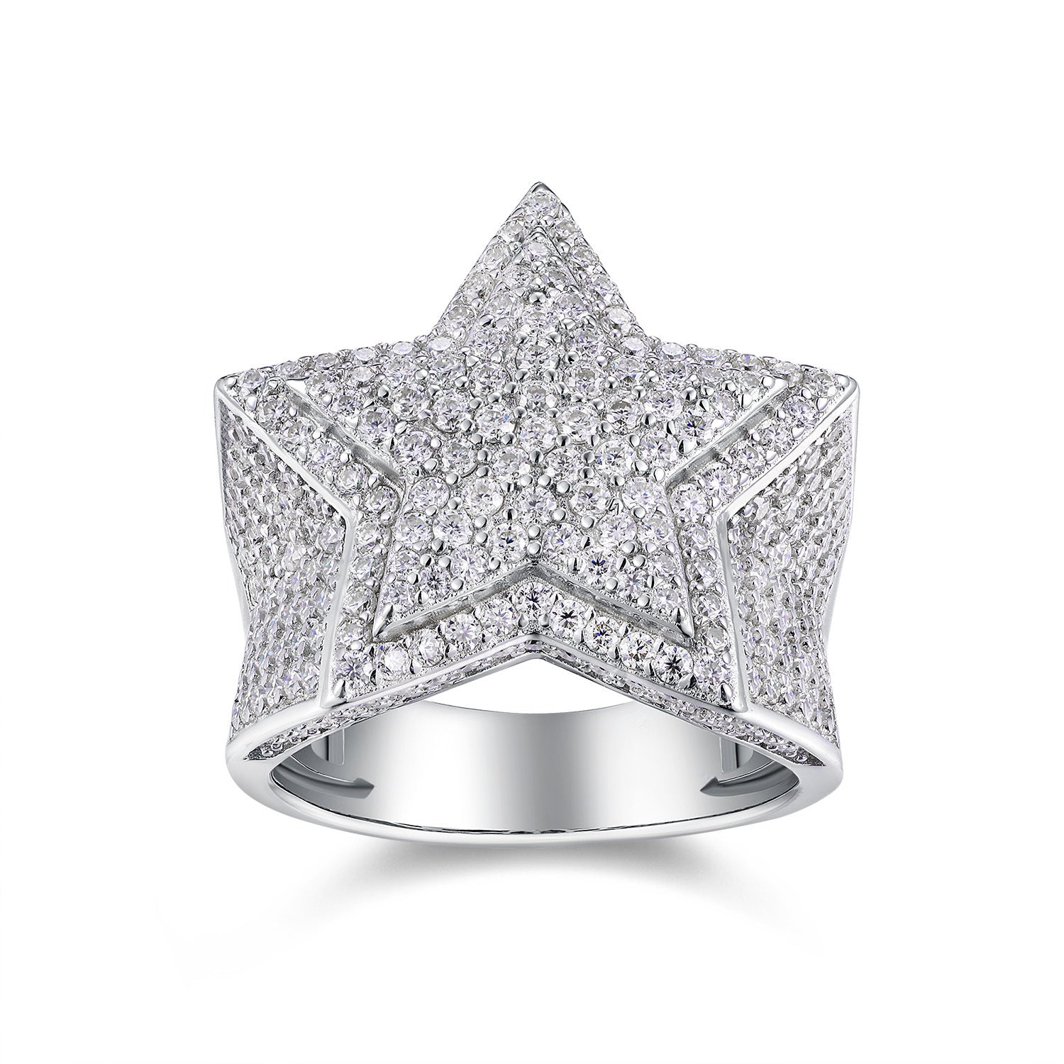 Moissanite Star Ring