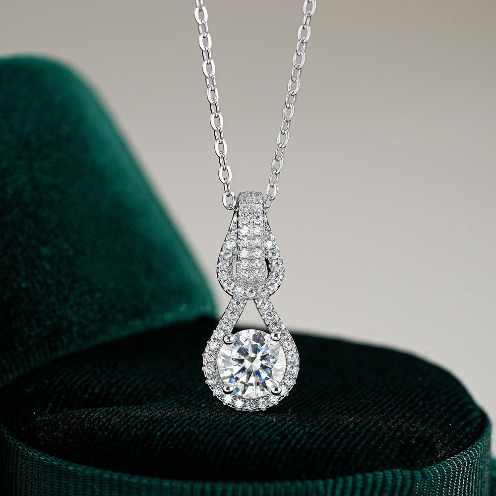Moissanite Teardrop Necklace