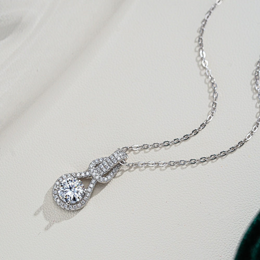 Moissanite Teardrop Necklace