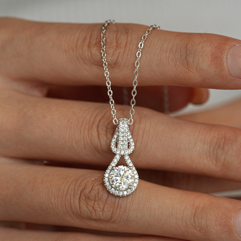 Moissanite Teardrop Necklace