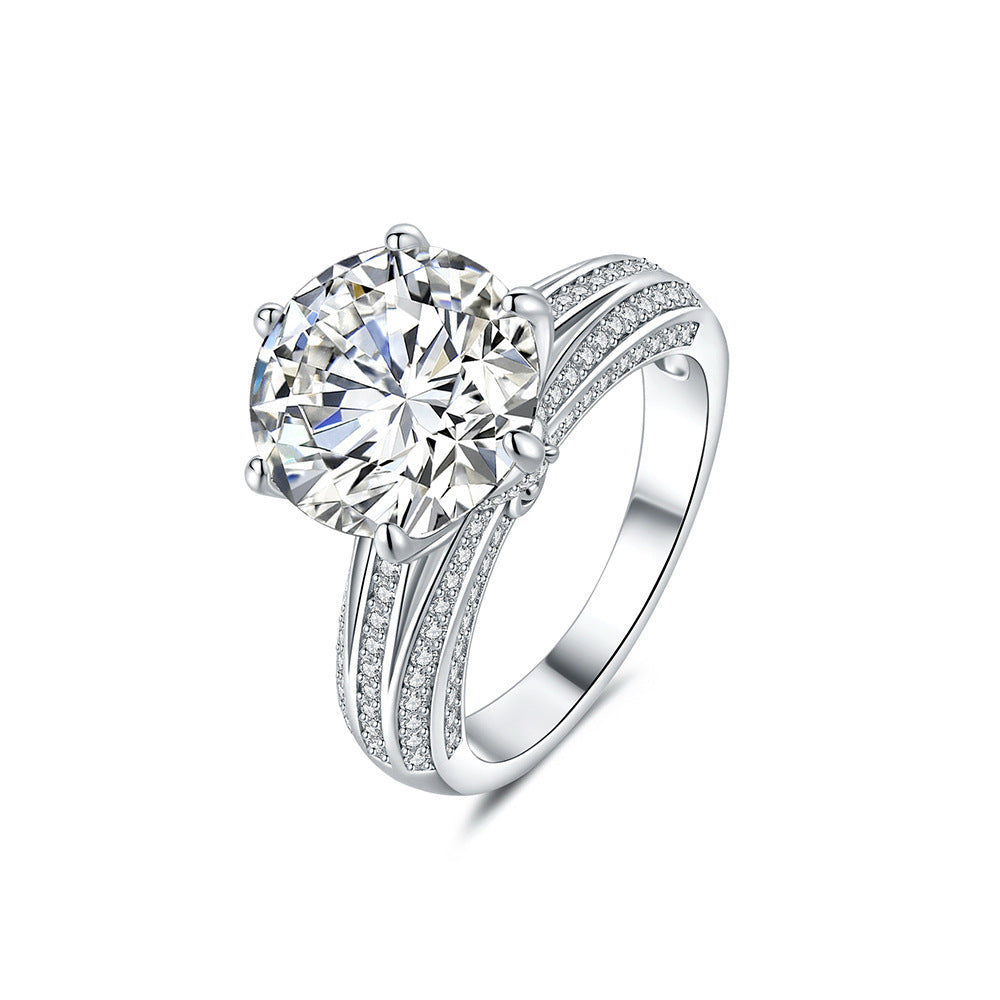 Moissanite Halo Ring