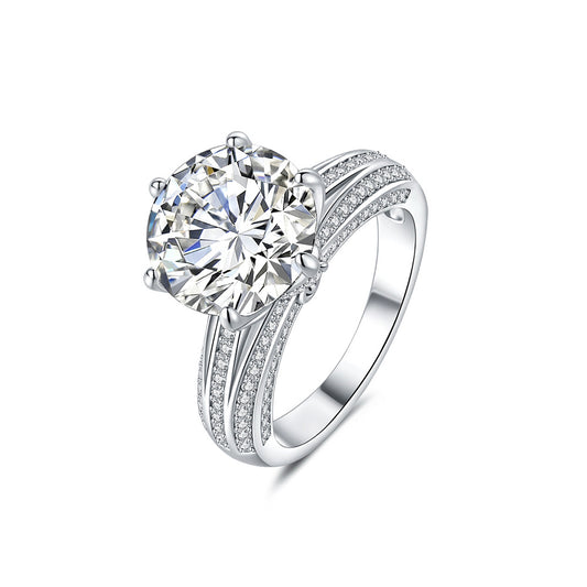 Moissanite Halo Ring