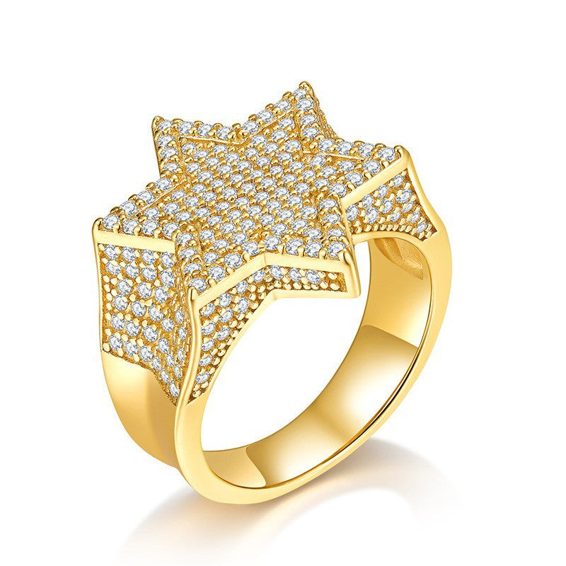 Moissanite Star Ring