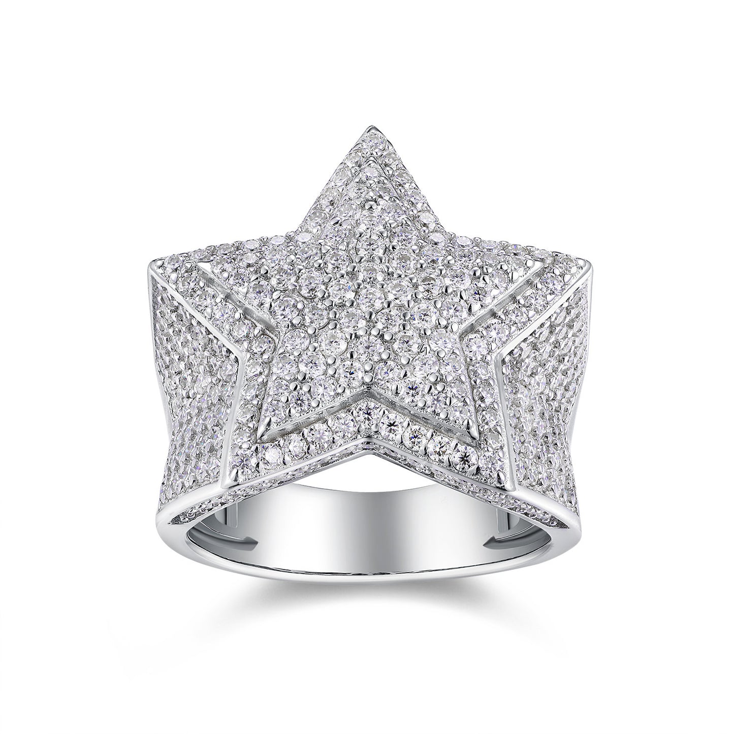 Moissanite Star Ring