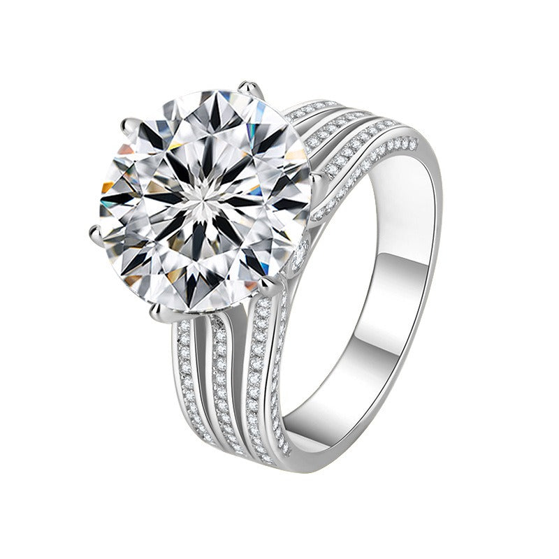 Moissanite Halo Ring