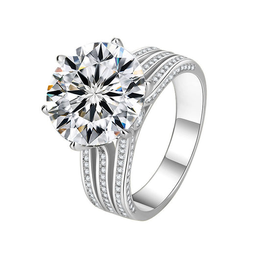 Moissanite Halo Ring