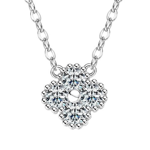 Moissanite Clover Necklace
